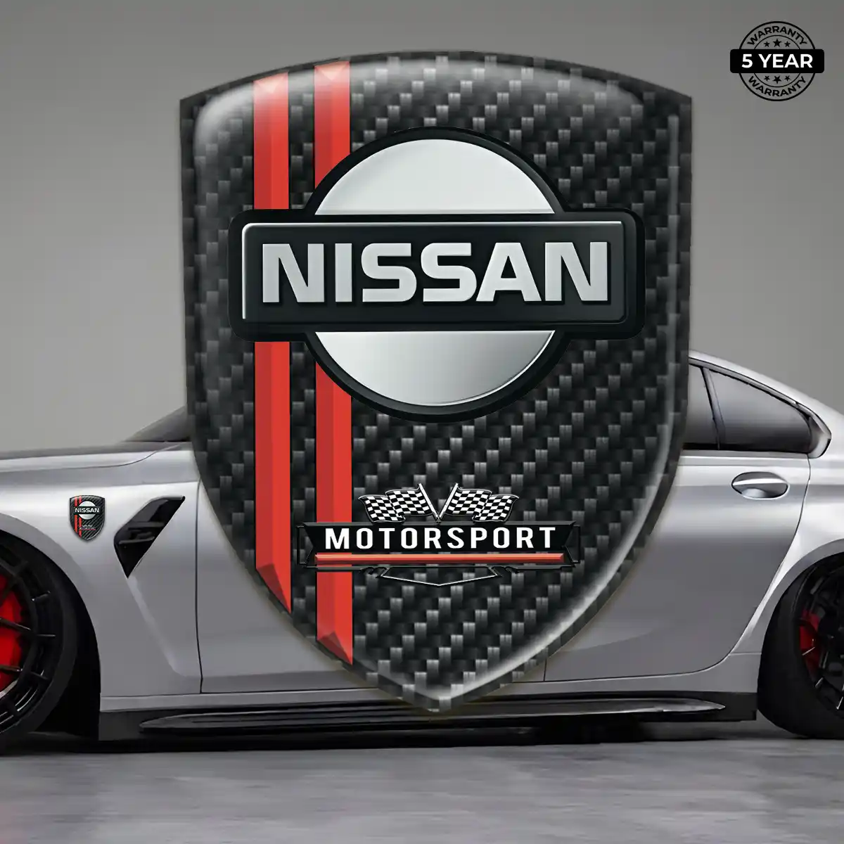 Nissan Gel Badge Sticker Resin Luxe