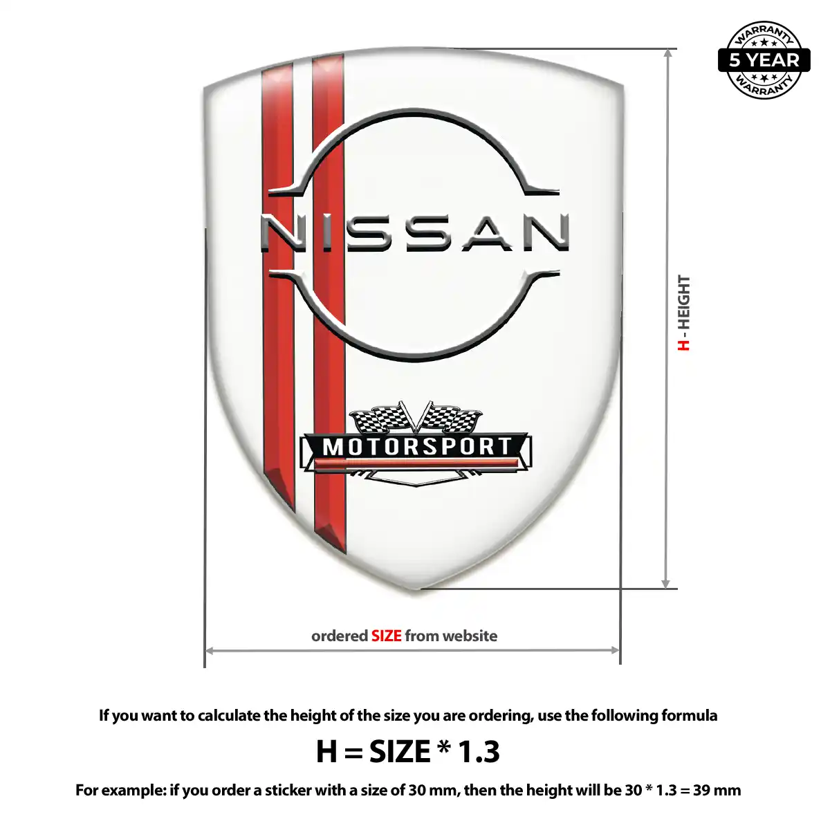 Nissan Gel Badge Sticker Signature Grade