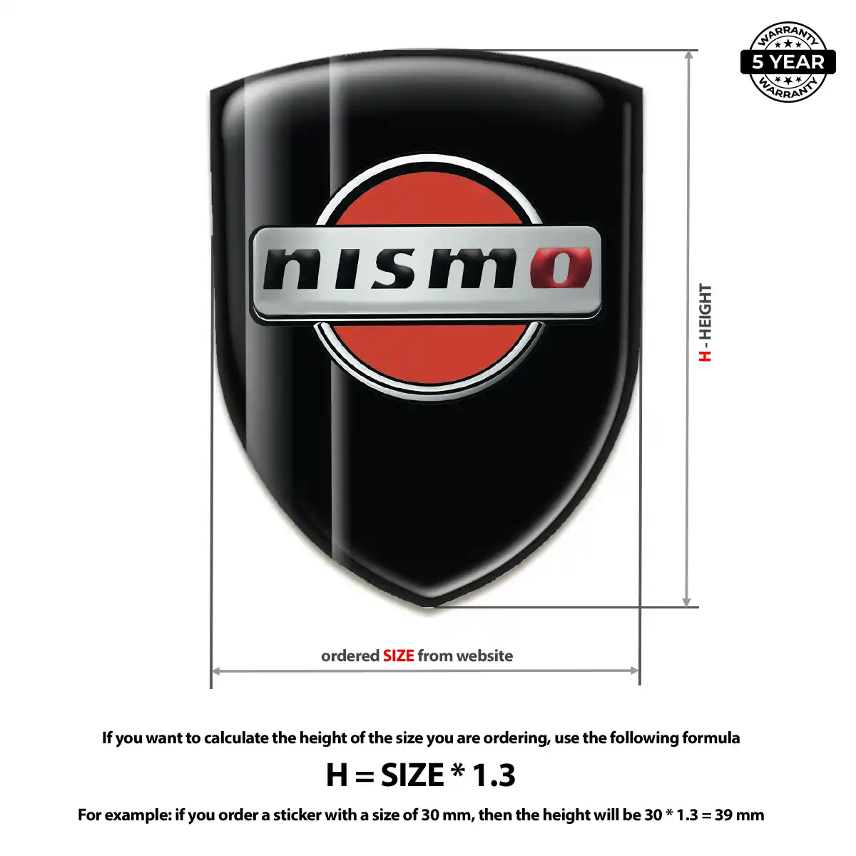 Nissan Gel Badge Sticker Sleek Style