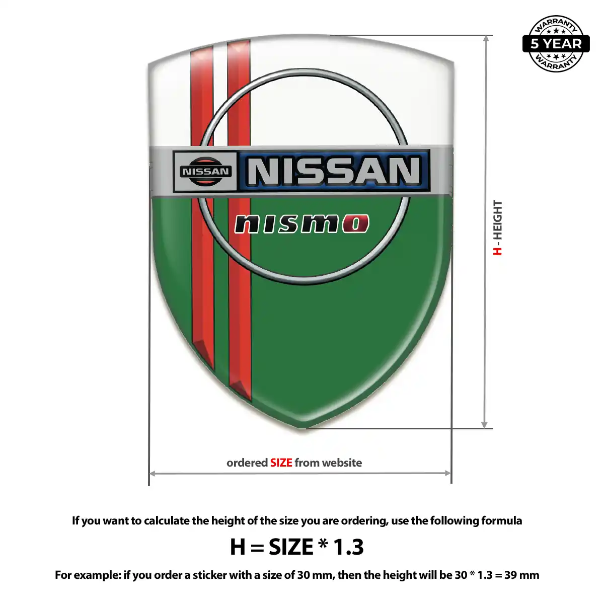 Nissan Gel Emblem Sticker Exclusive Series
