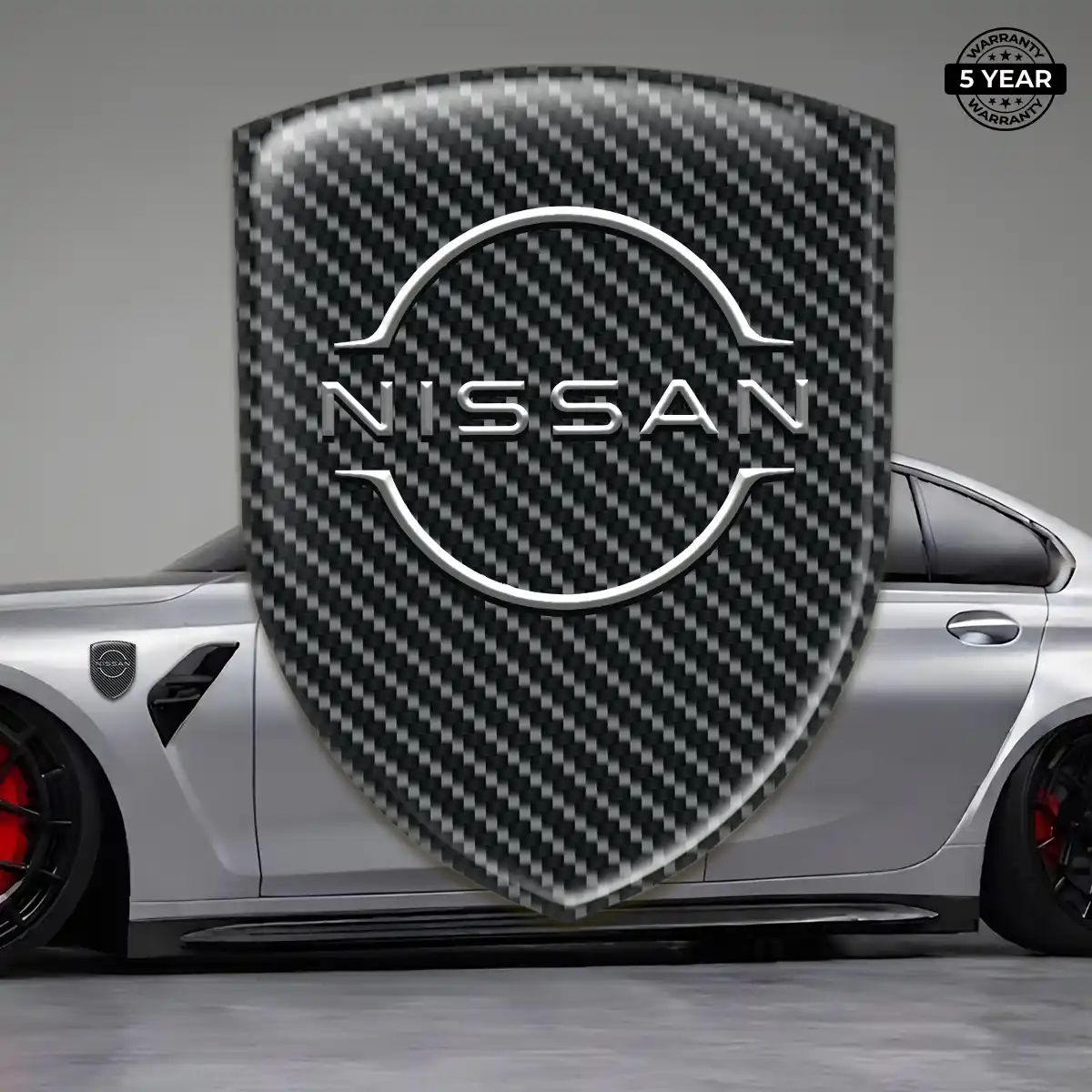 Nissan Gel Emblem Sticker Refined Design