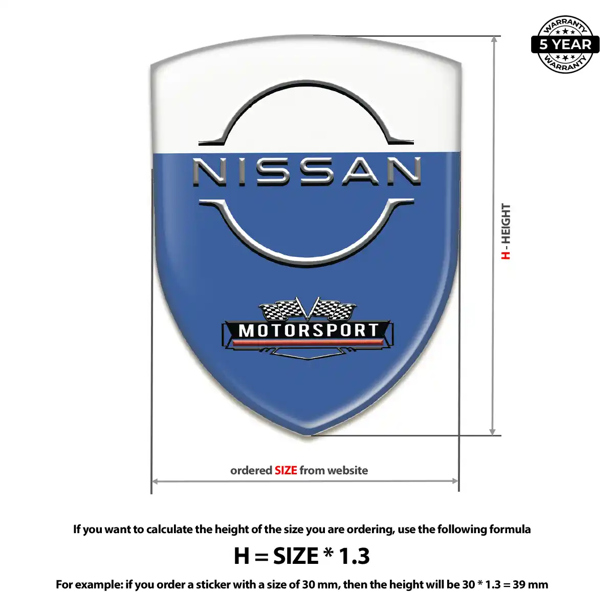 Nissan Gel Emblem Sticker Sleek Style