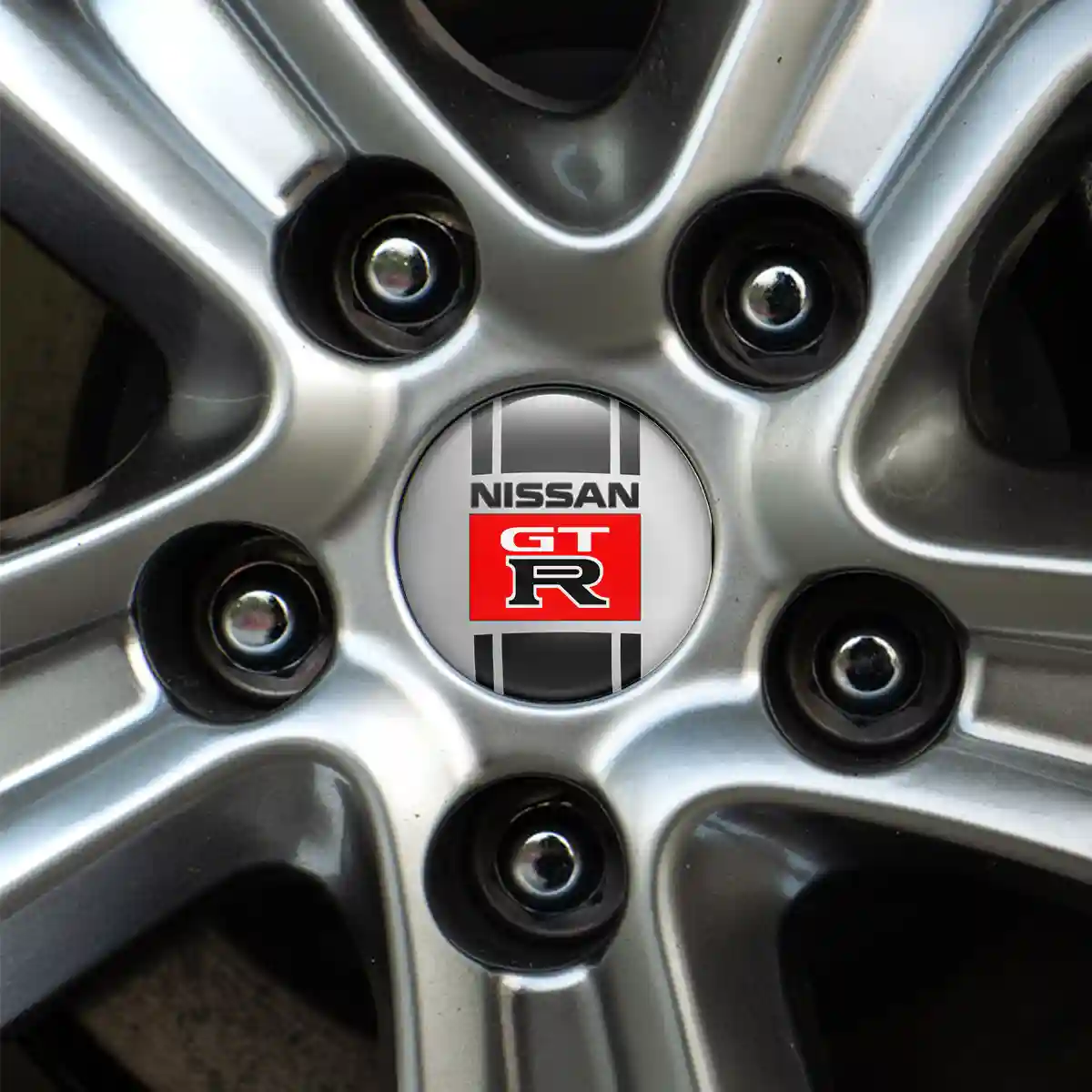Nissan GTR Badge Emblems Center Cap Self-Adhesive Sleek Style