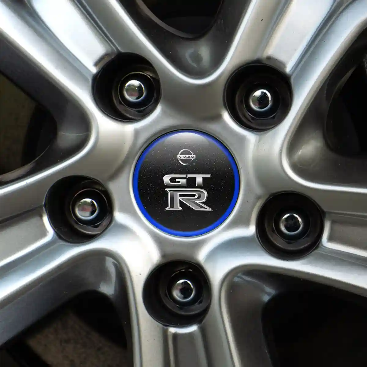 Nissan GTR Emblem Center Hub Cap Self-Adhesive Sleek Style