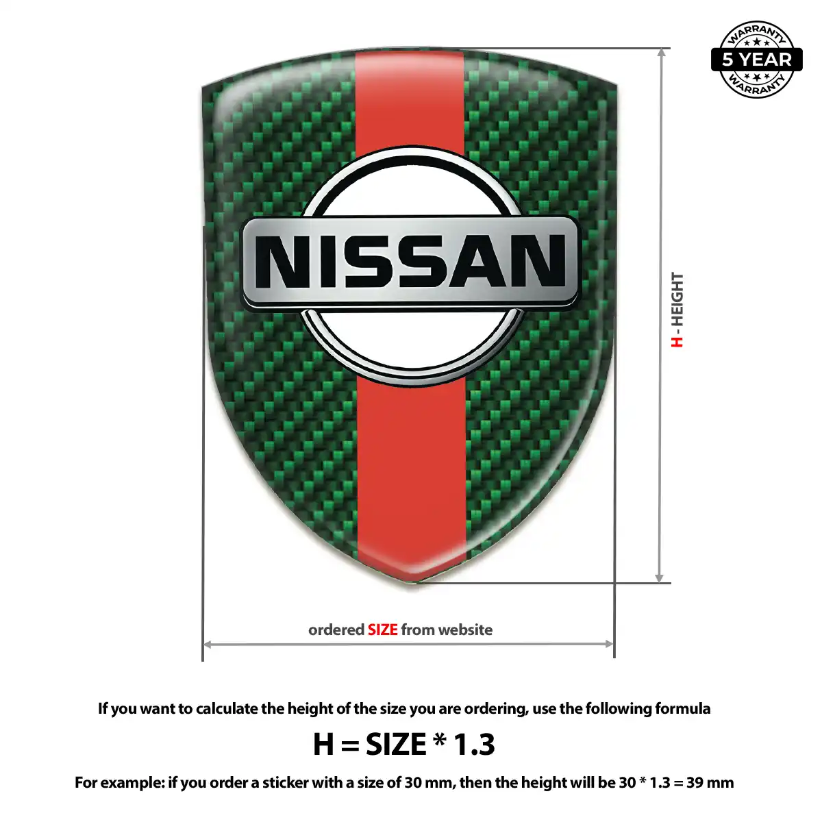 Nissan Logo Badge Cabin Style