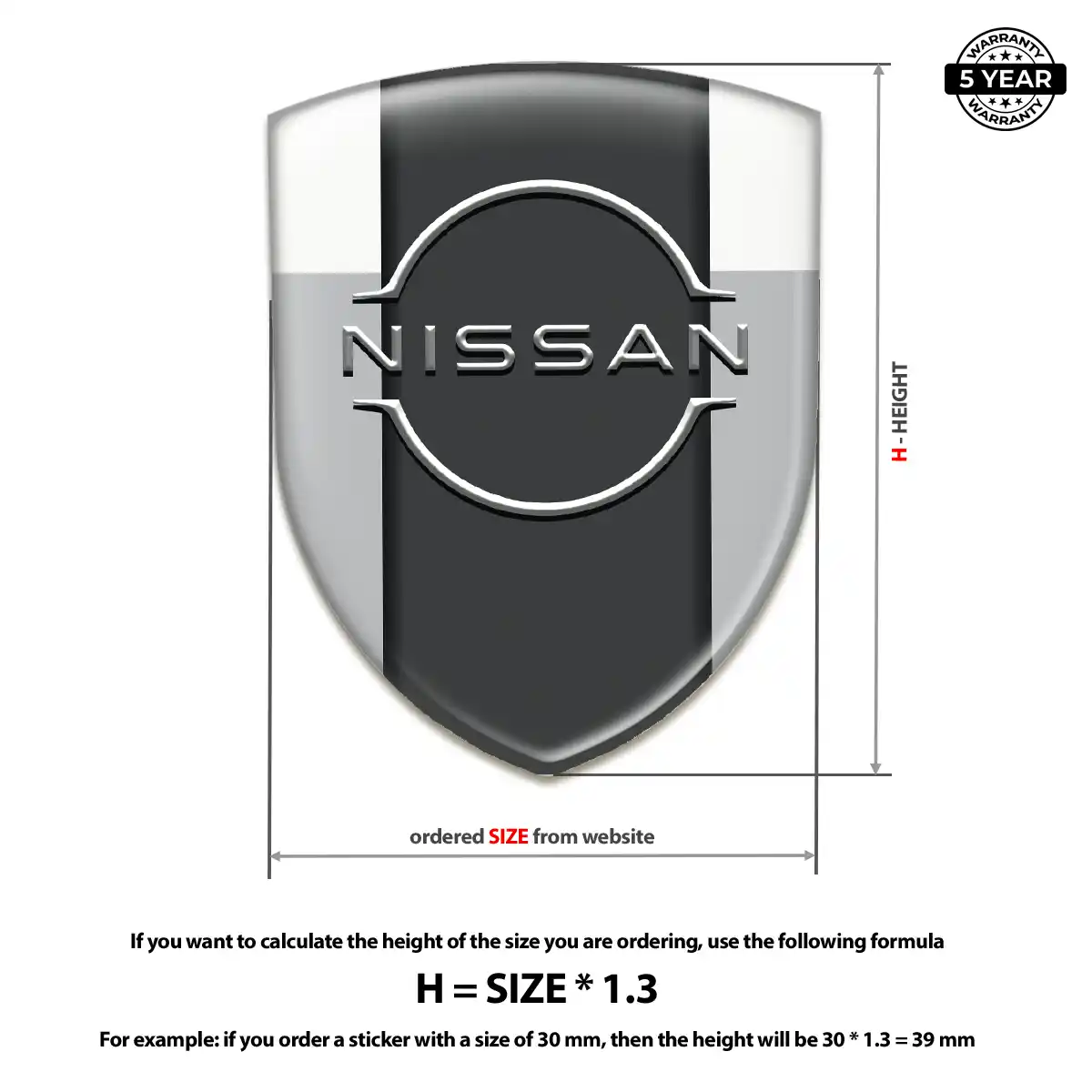 Nissan Logo Badge Elite Finish