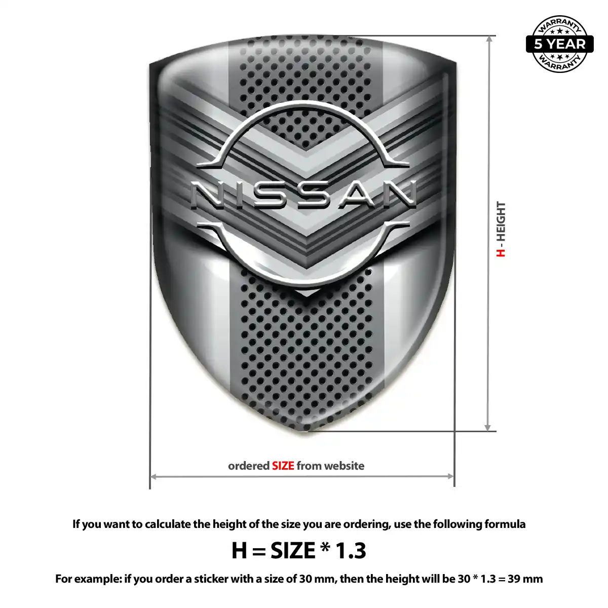 Nissan Logo Badge Exterior Luxe