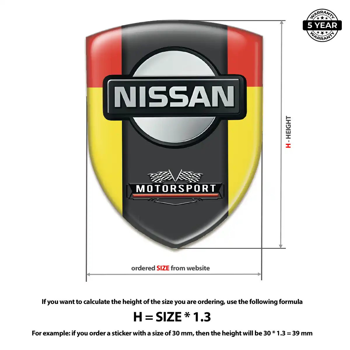 Nissan Logo Badge Opulent Line
