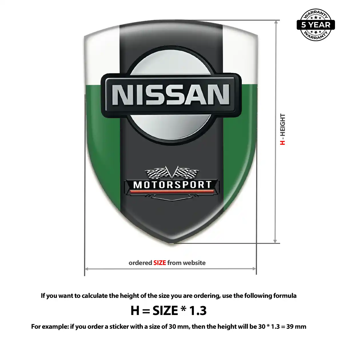Nissan Logo Badge Performance Style