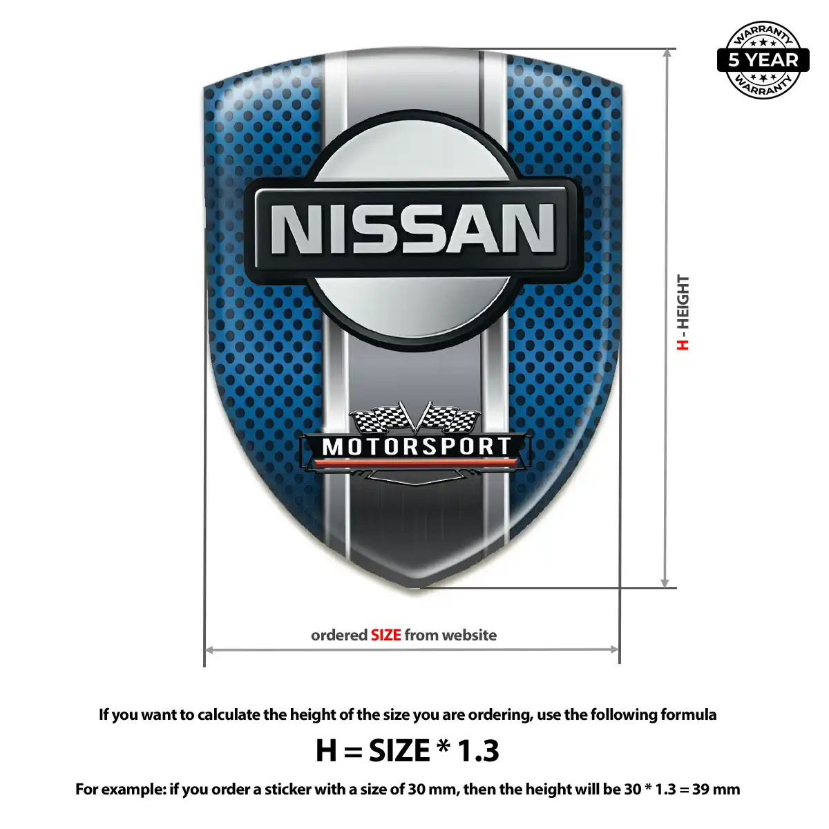 Nissan Logo Badge Prestige Line