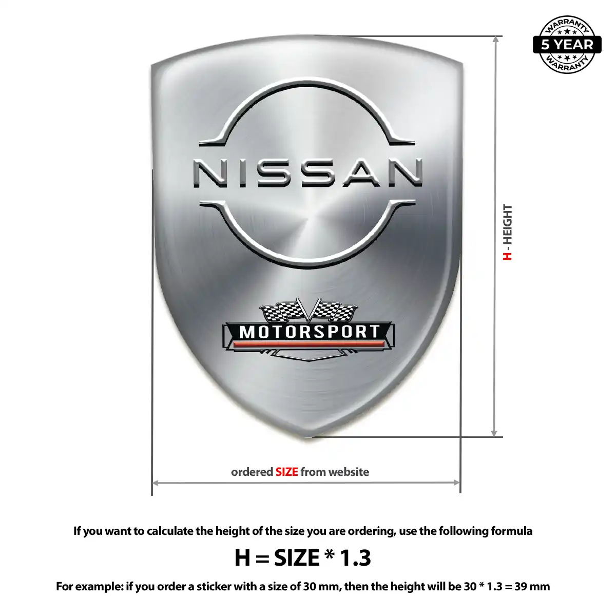 Nissan Logo Badge Resin Elite