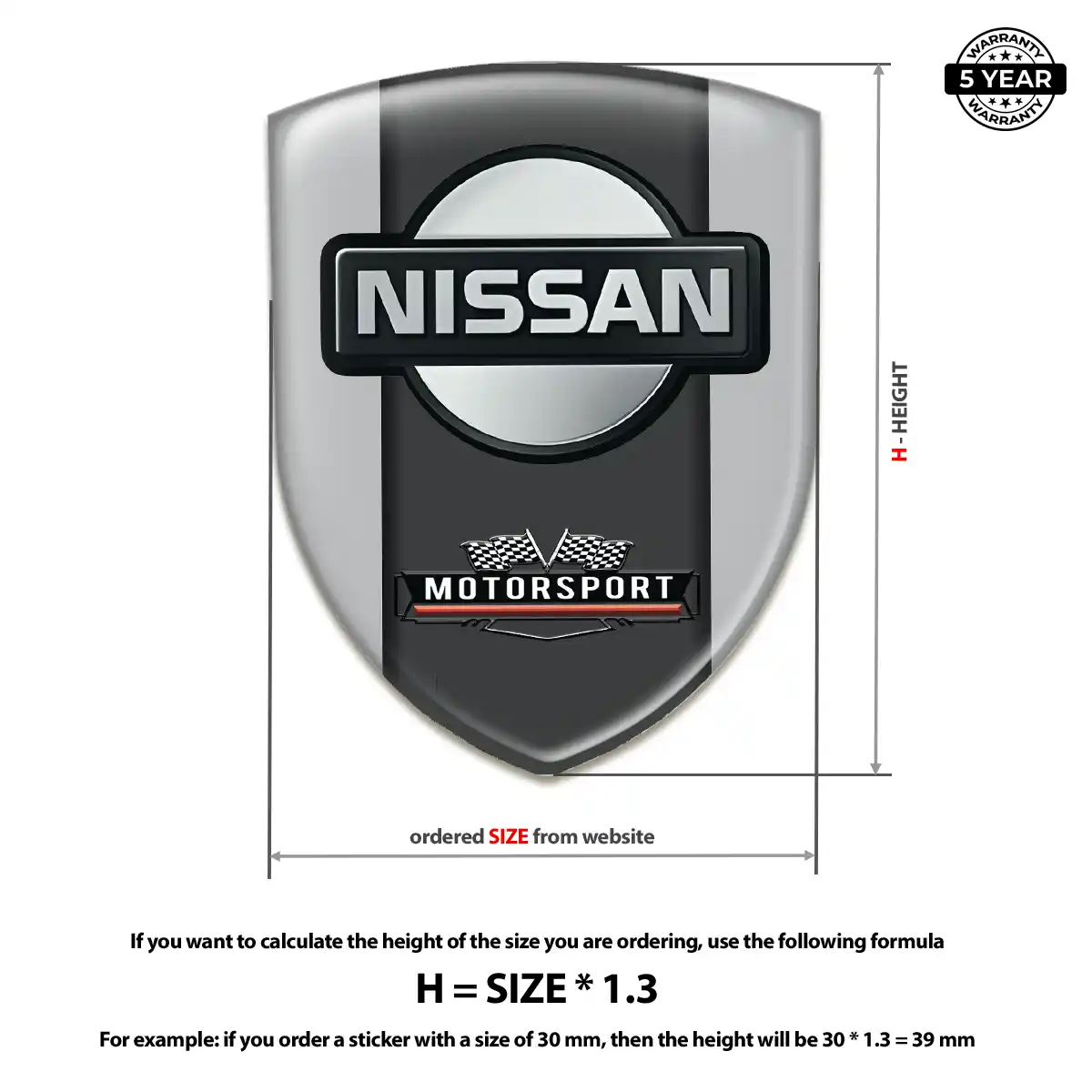 Nissan Logo Emblem Exterior Luxe