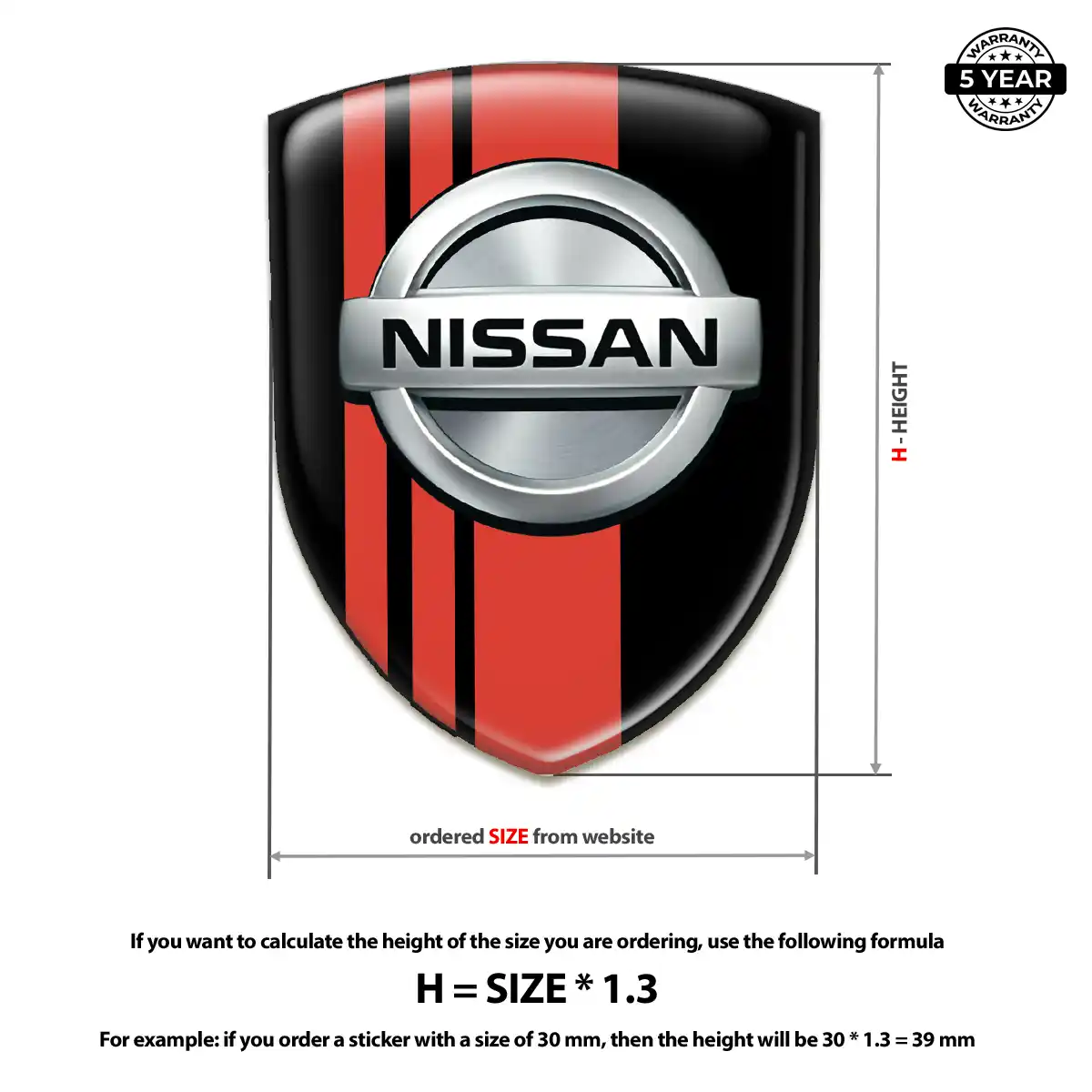 Nissan Logo Emblem Outer Style