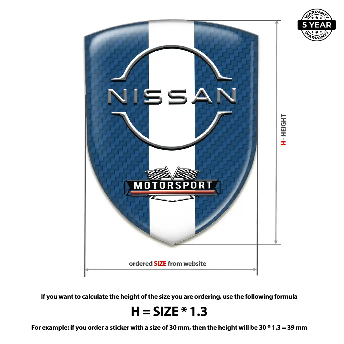 Nissan Logo Emblem Premium Dome