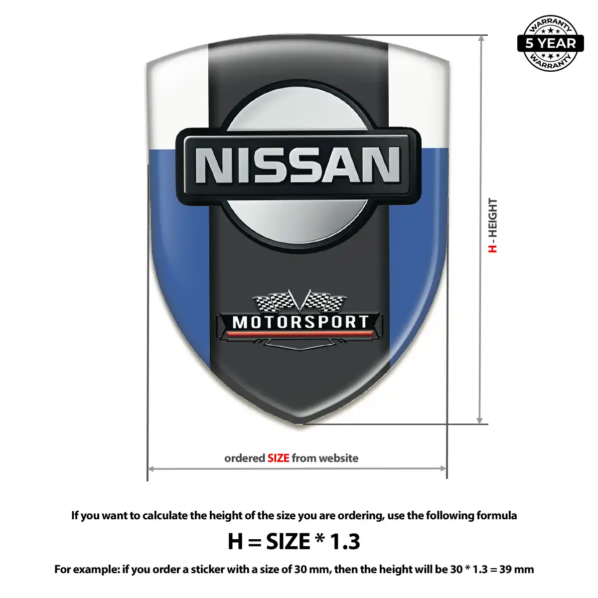 Nissan Logo Emblem Resin Luxe