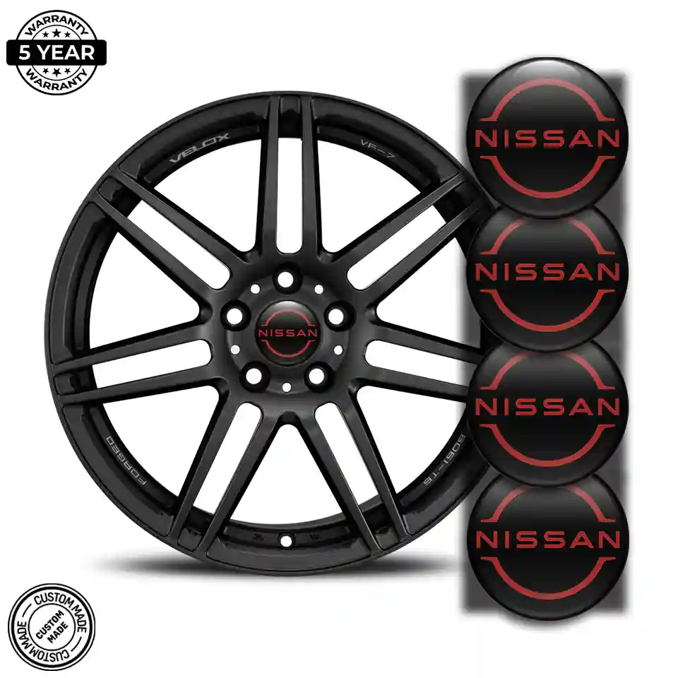 Nissan Logo Silicone Badge Self-Adhesive Elite Finish