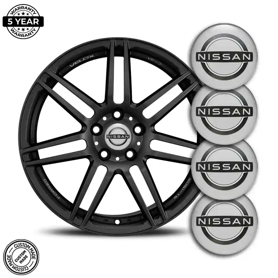 Nissan Logo Silicone Badge Self-Adhesive Refined Design