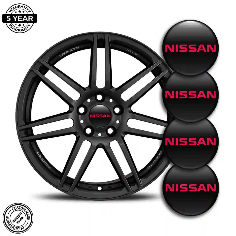 Nissan Logo Silicone Badge Self-Adhesive Sleek Style