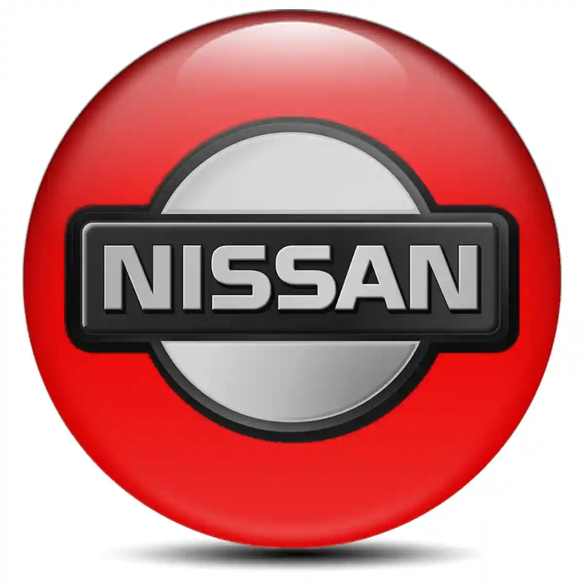 Nissan Logo Silicone Sticker Refined Design