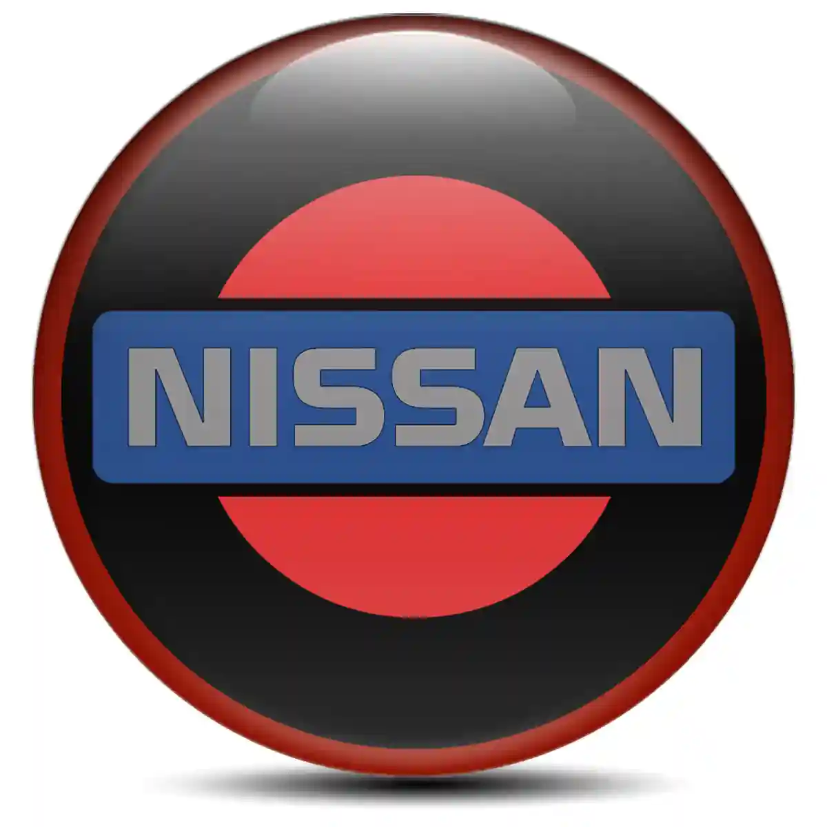 Nissan Logo Silicone Sticker Sleek Style
