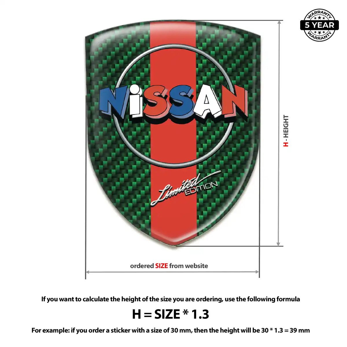 Nissan Logo Sticker Cabin Style