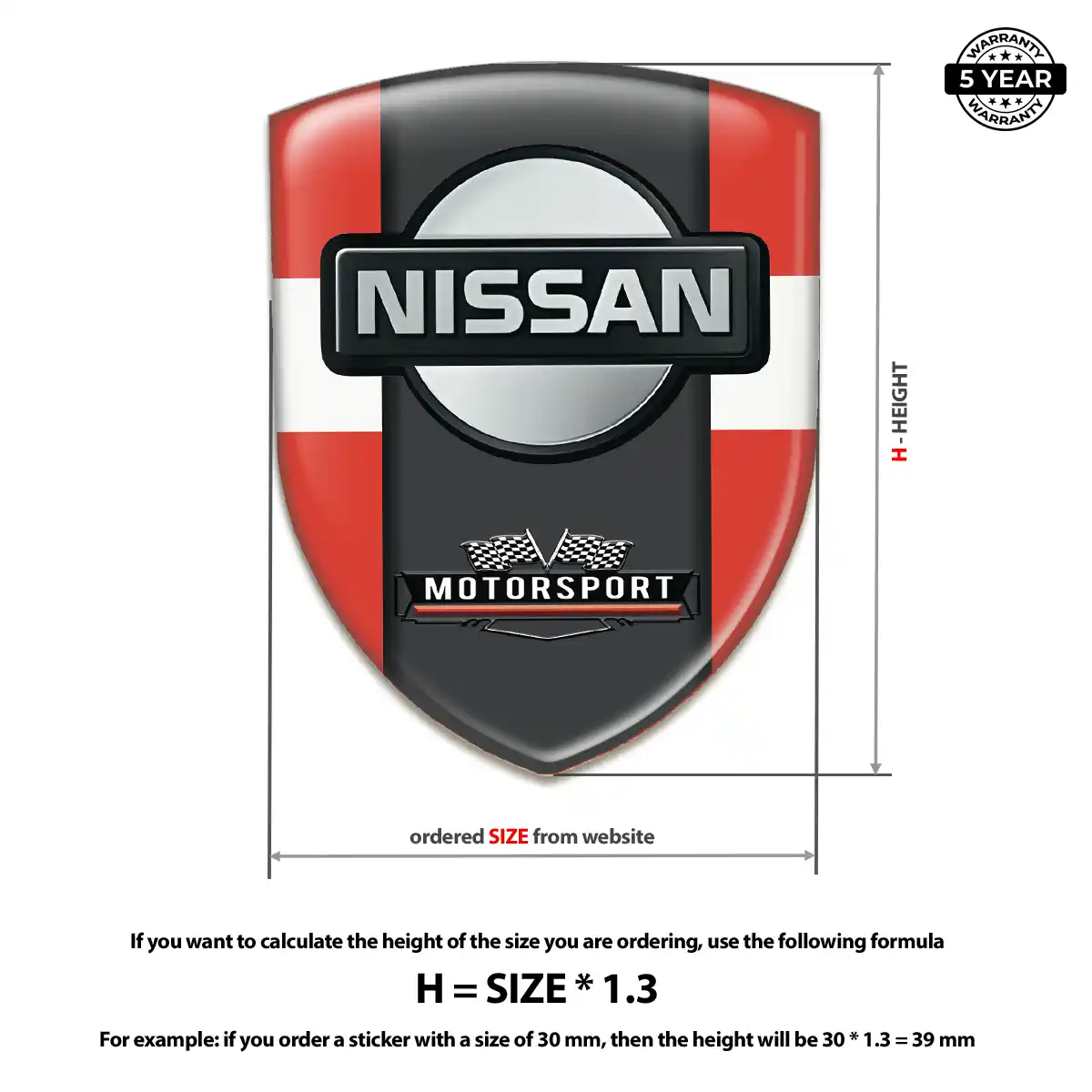 Nissan Logo Sticker Deluxe Edition