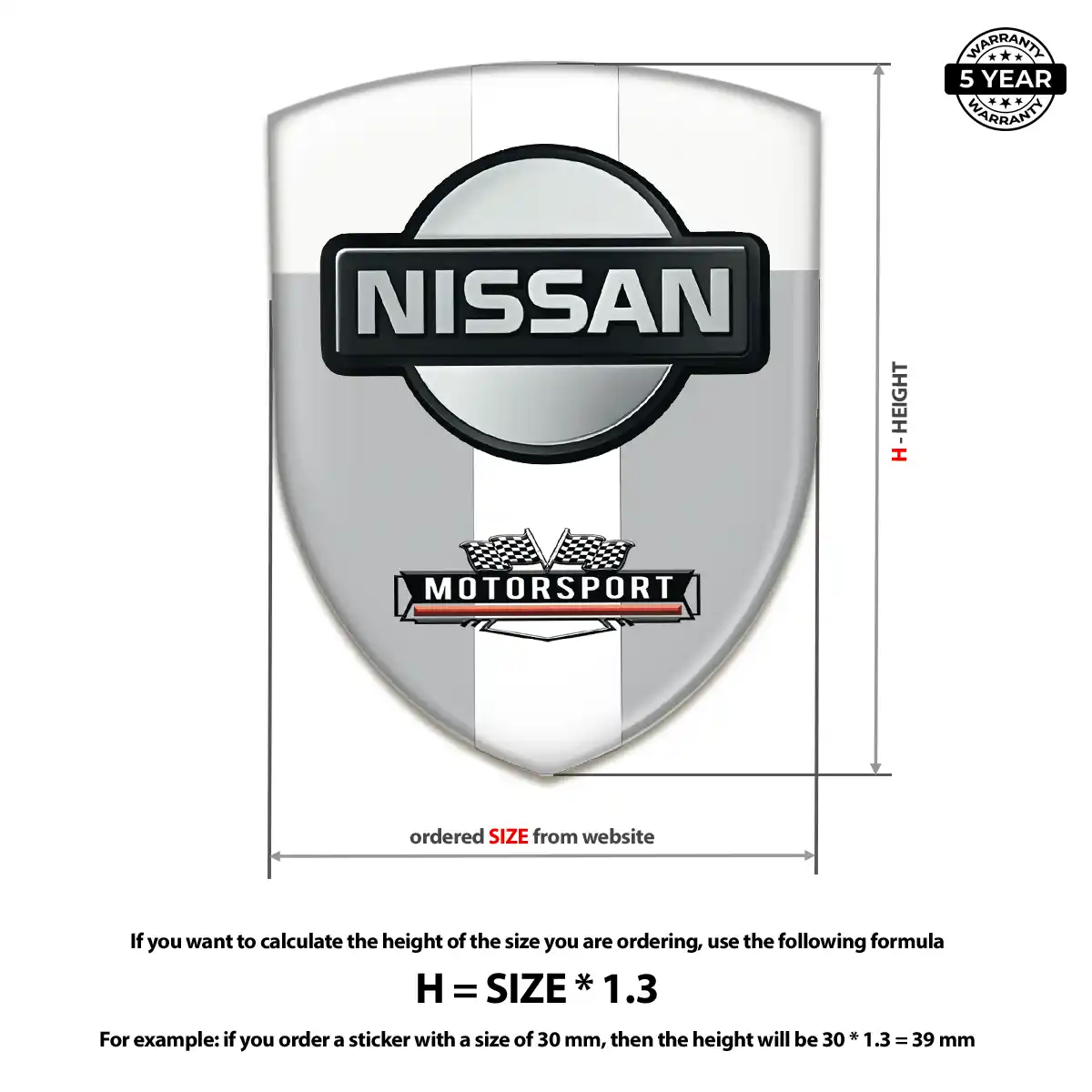 Nissan Logo Sticker Exclusive Series