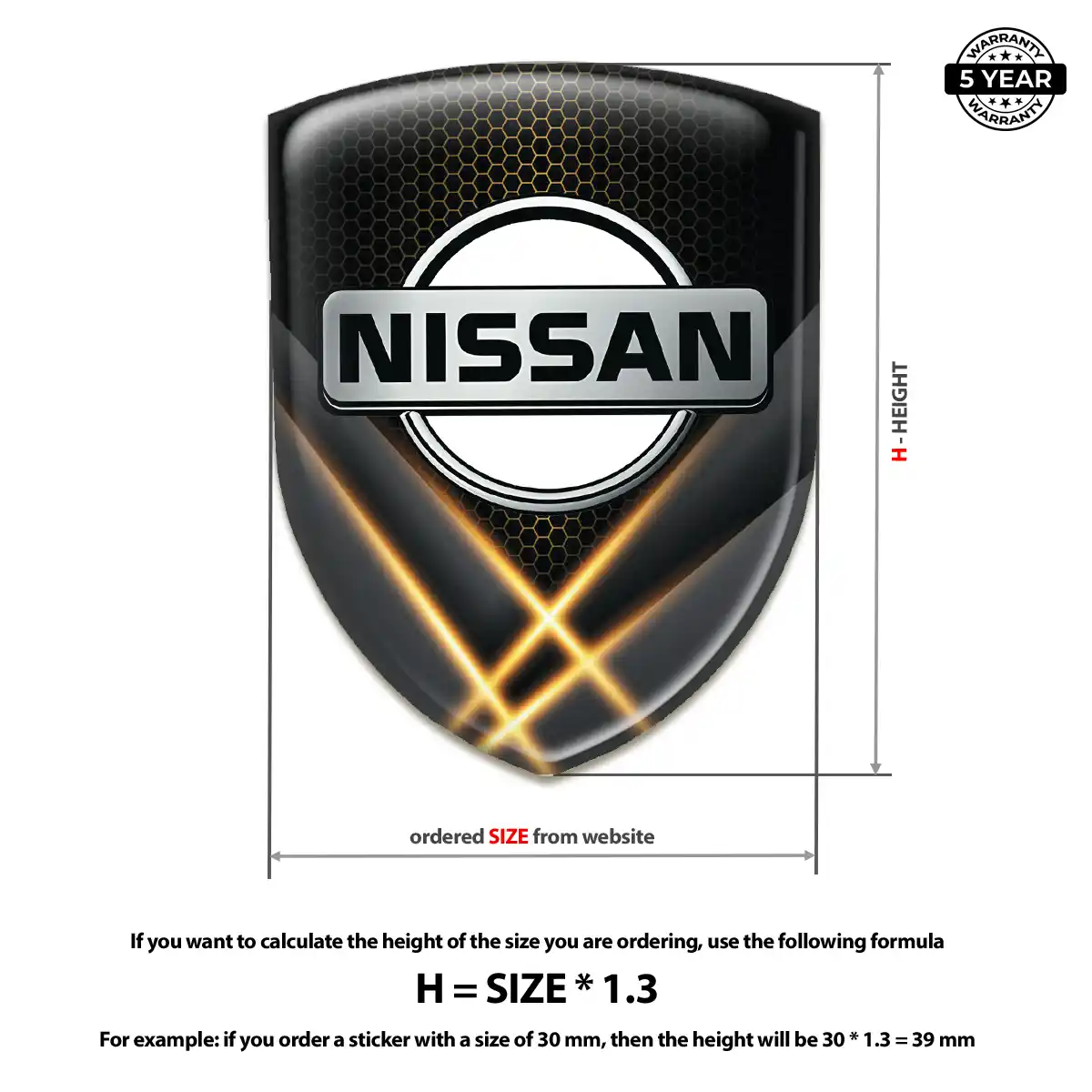 Nissan Logo Sticker Exterior Luxe