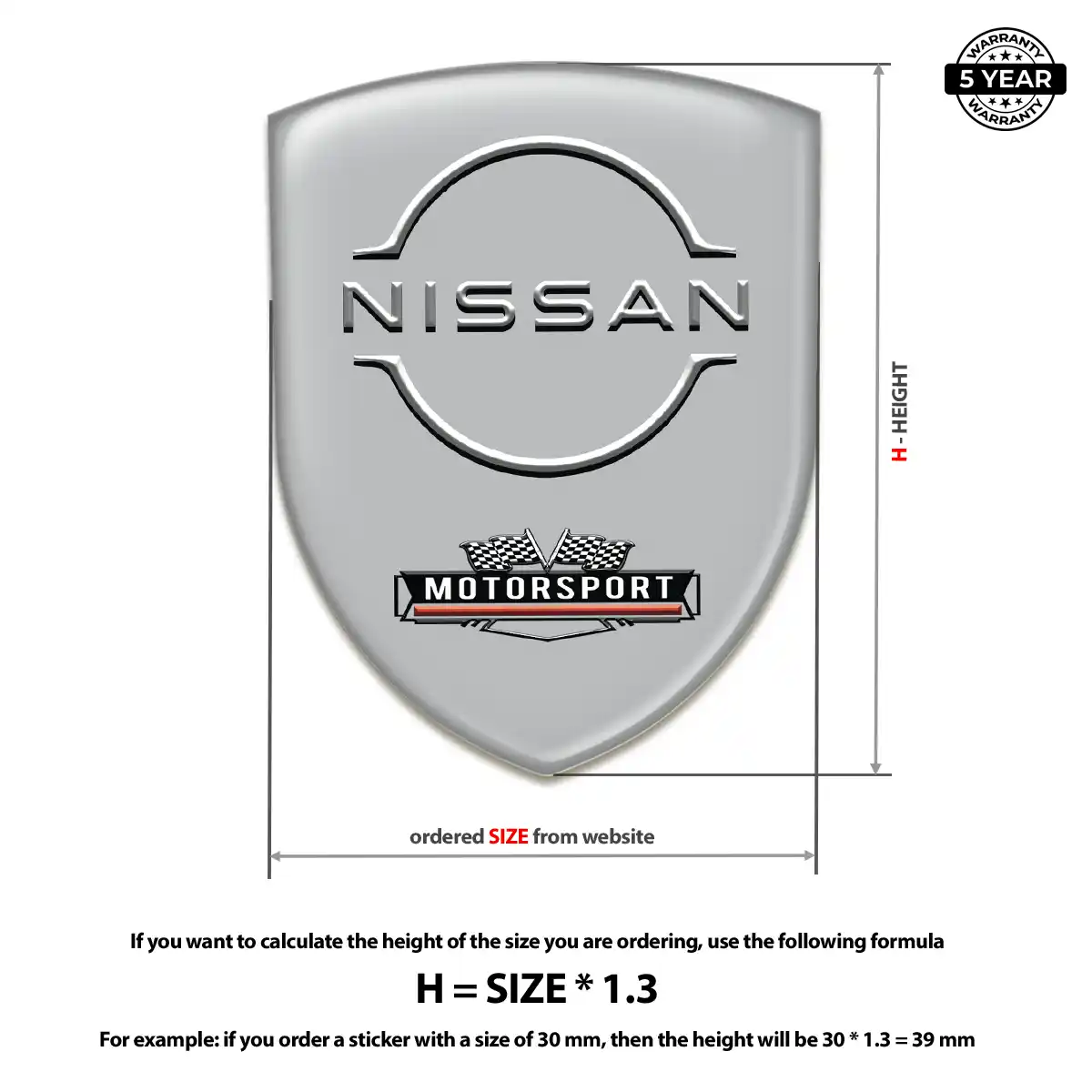 Nissan Logo Sticker Interior Elegance