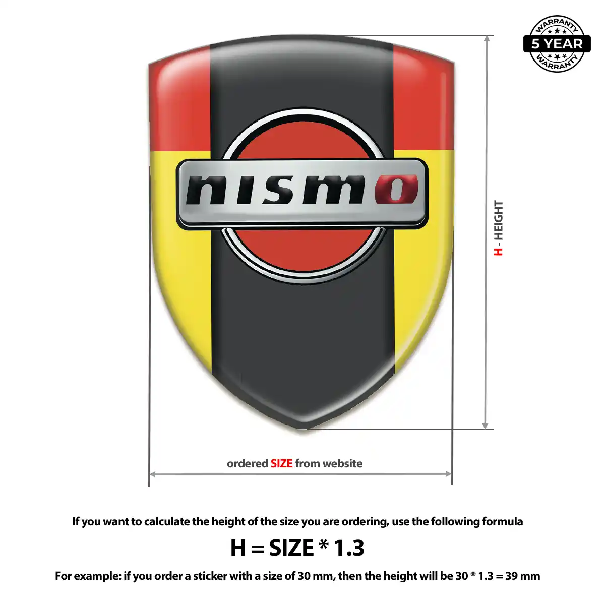Nissan Logo Sticker Interior Luxe