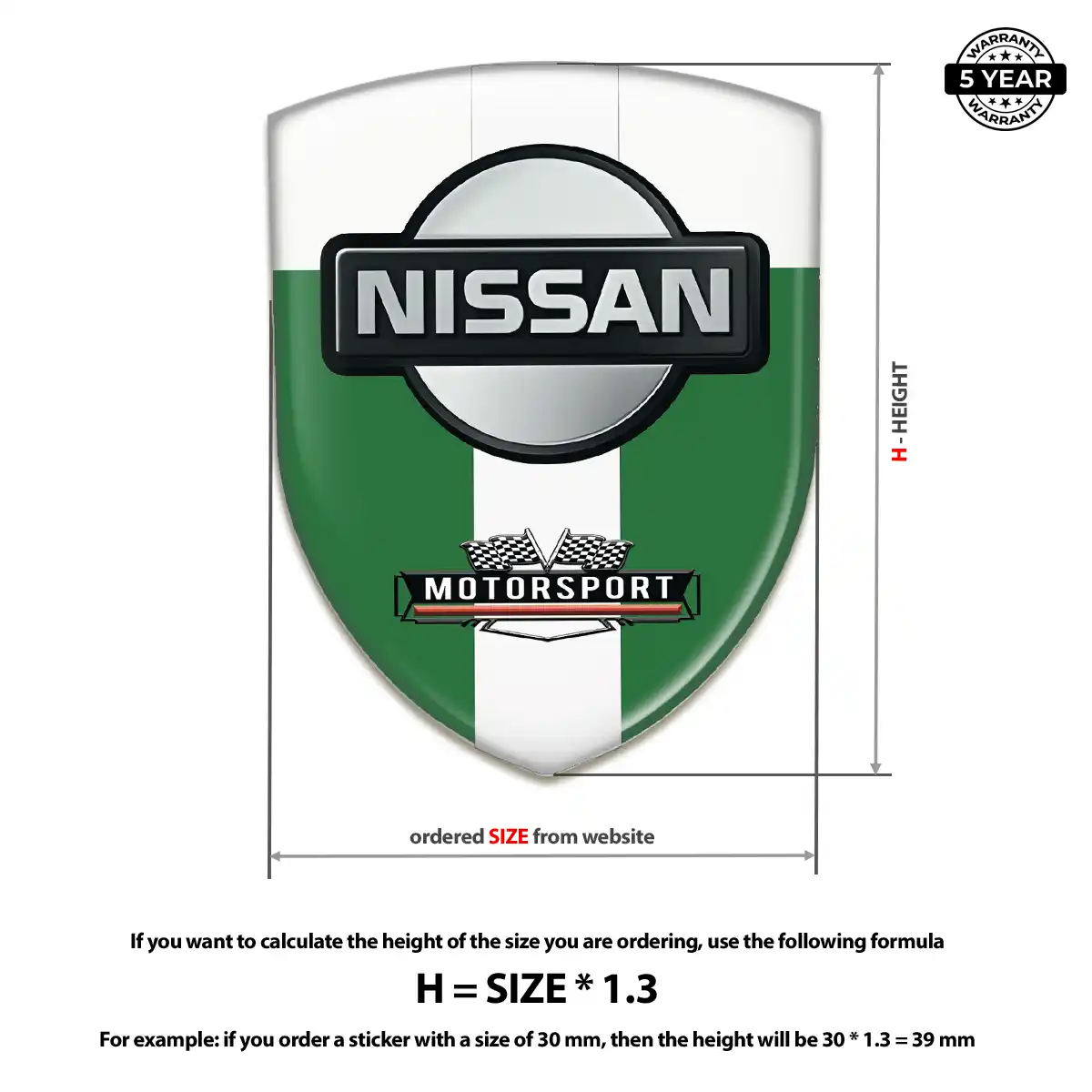 Nissan Logo Sticker Performance Style