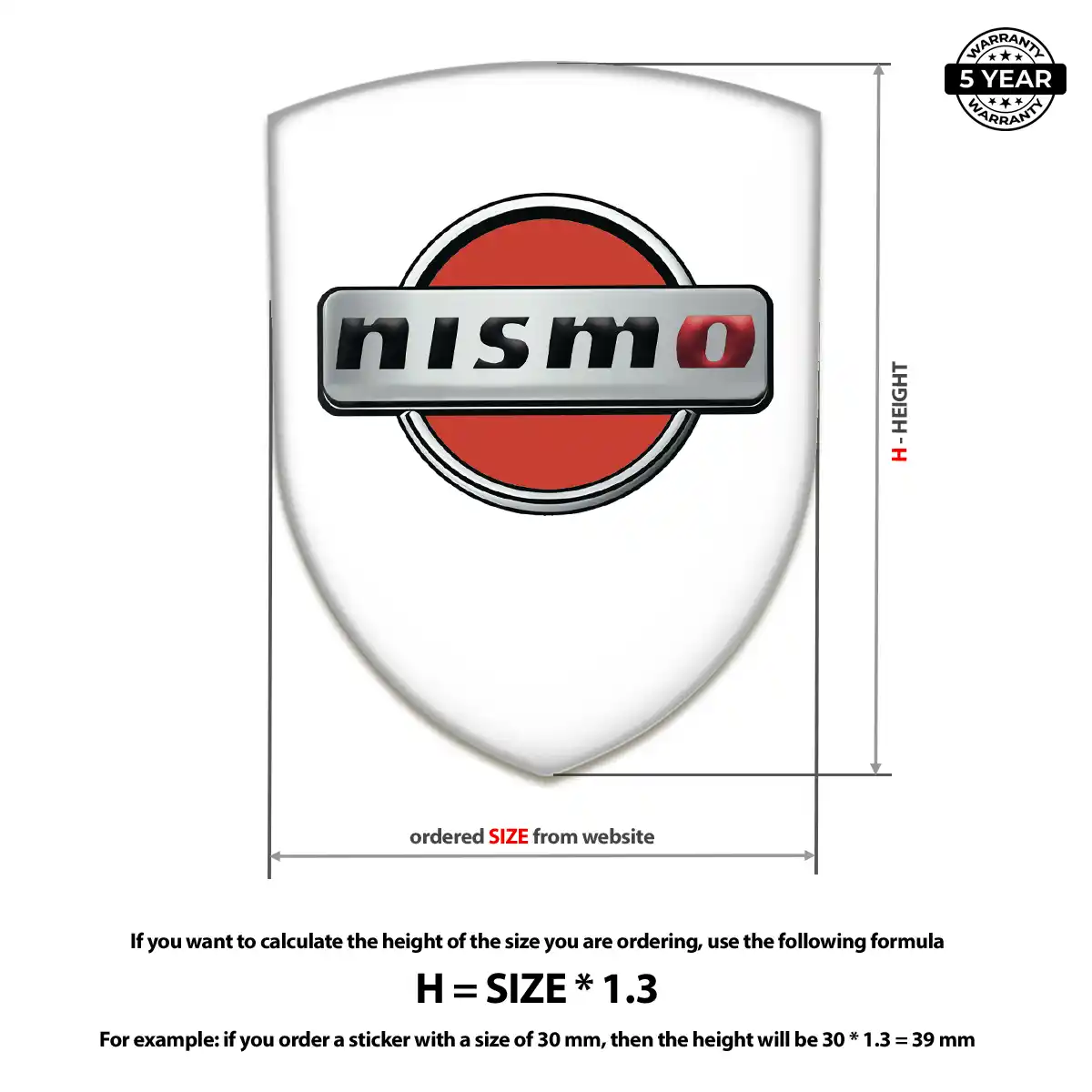 Nissan Logo Sticker Prime Quality