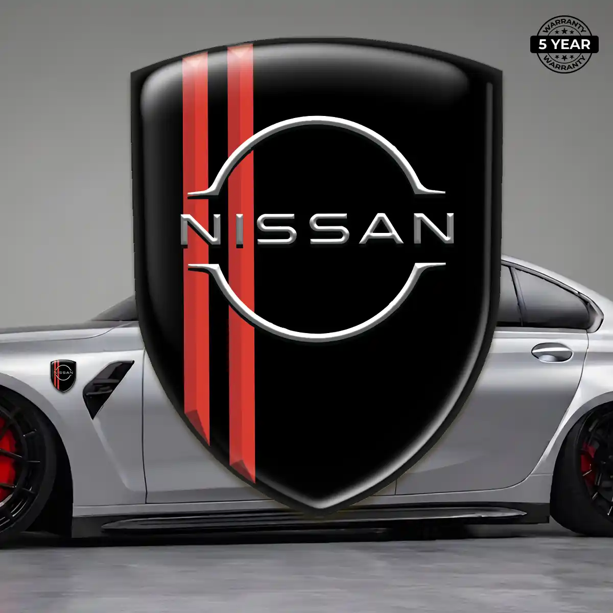Nissan Polyurethane Domed Sticker Interior Luxe