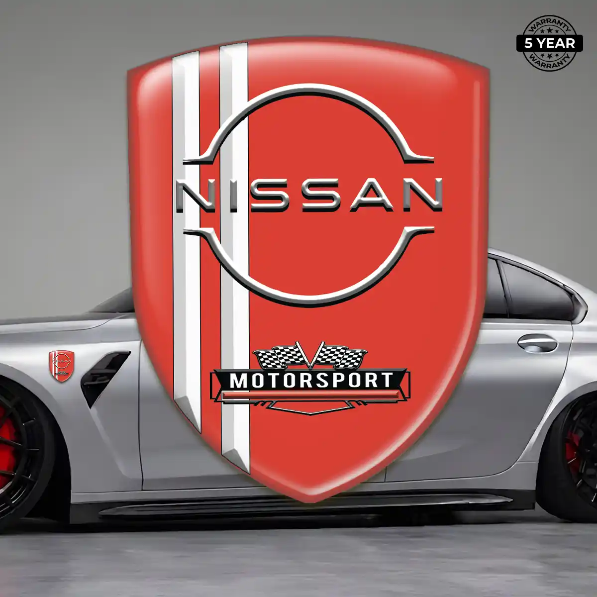 Nissan Polyurethane Domed Sticker Refined Design