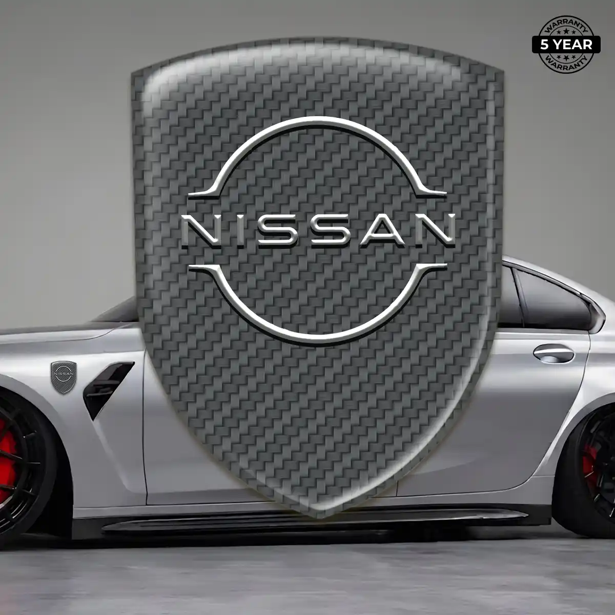 Nissan Polyurethane Domed Sticker Resin Luxe
