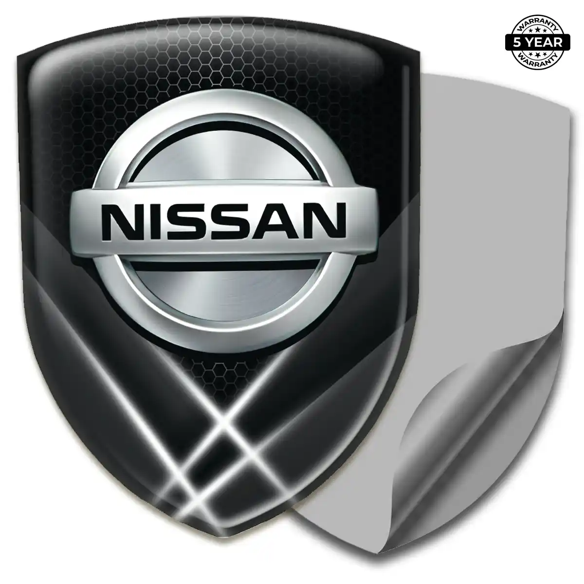 Nissan Polyurethane Domed Sticker Sleek Style