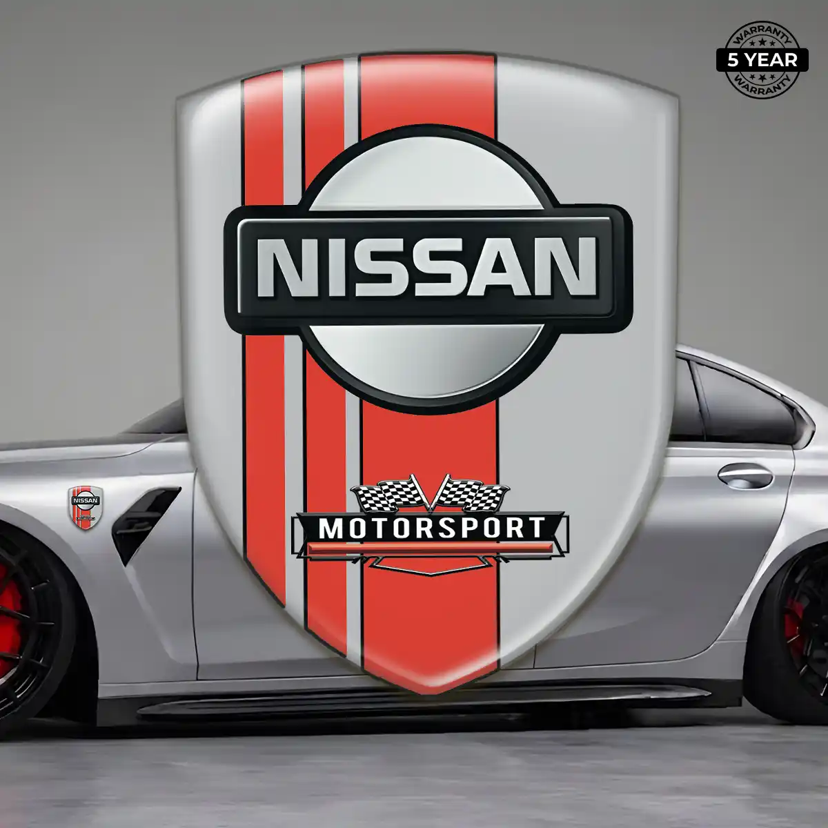 Nissan Resin Badge Sticker Interior Elegance