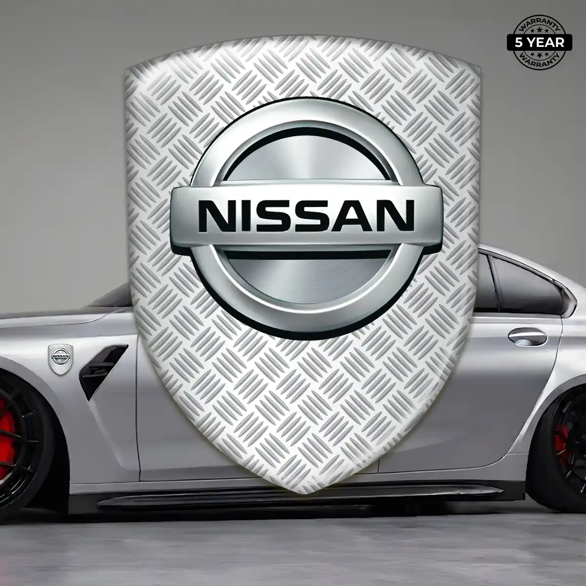 Nissan Resin Badge Sticker Sleek Style