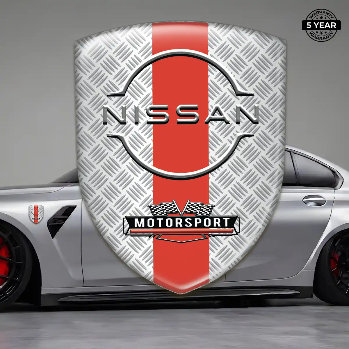 Nissan Resin Emblem Sticker Deluxe Edition