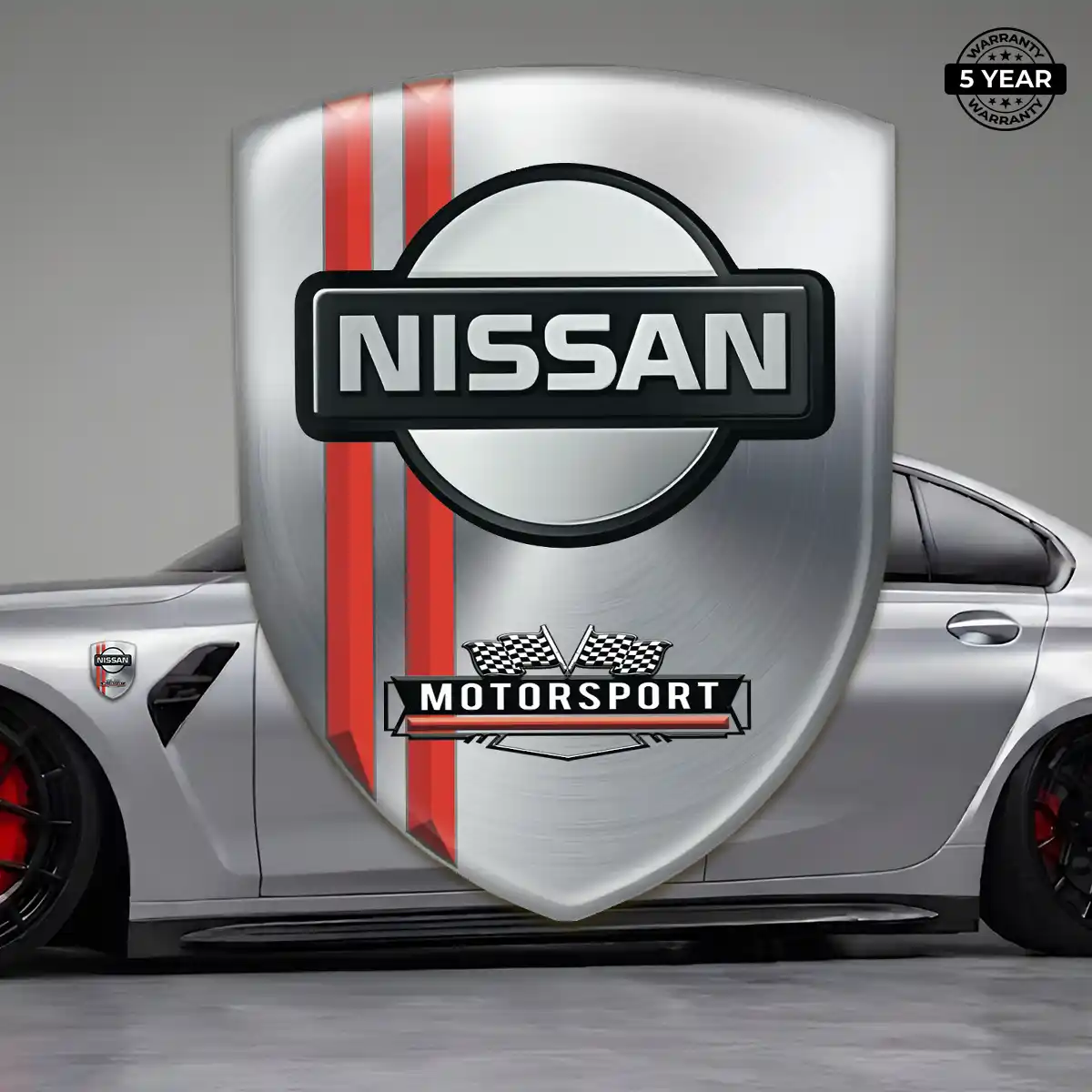 Nissan Resin Emblem Sticker Elite Finish