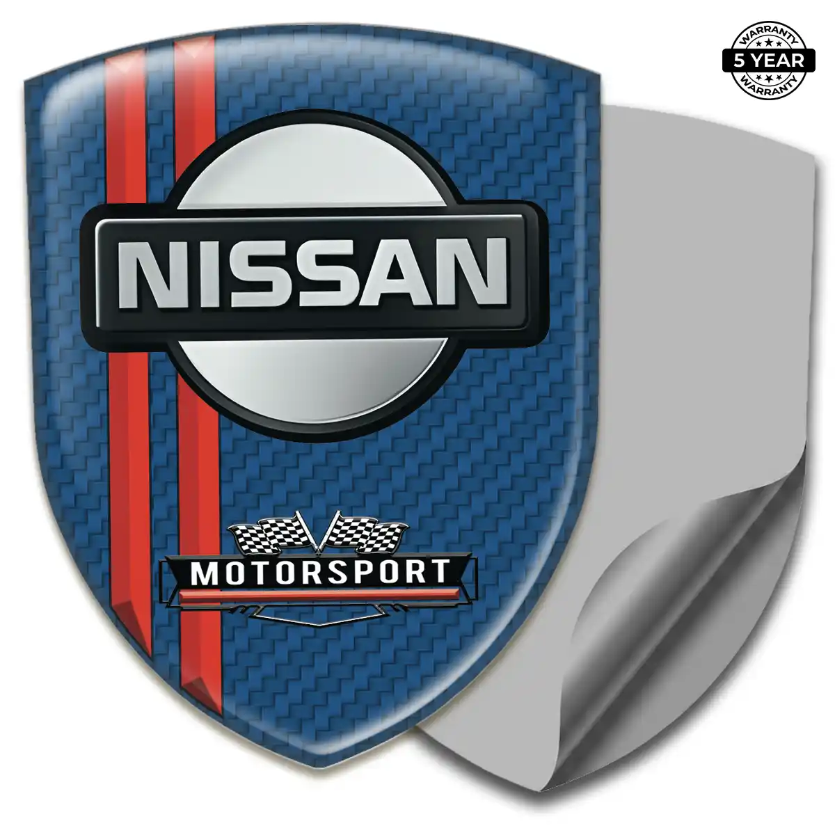 Nissan Resin Emblem Sticker Refined Design