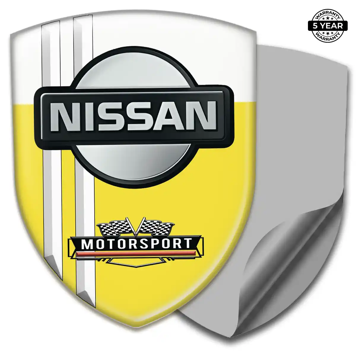Nissan Resin Emblem Sticker Sleek Style