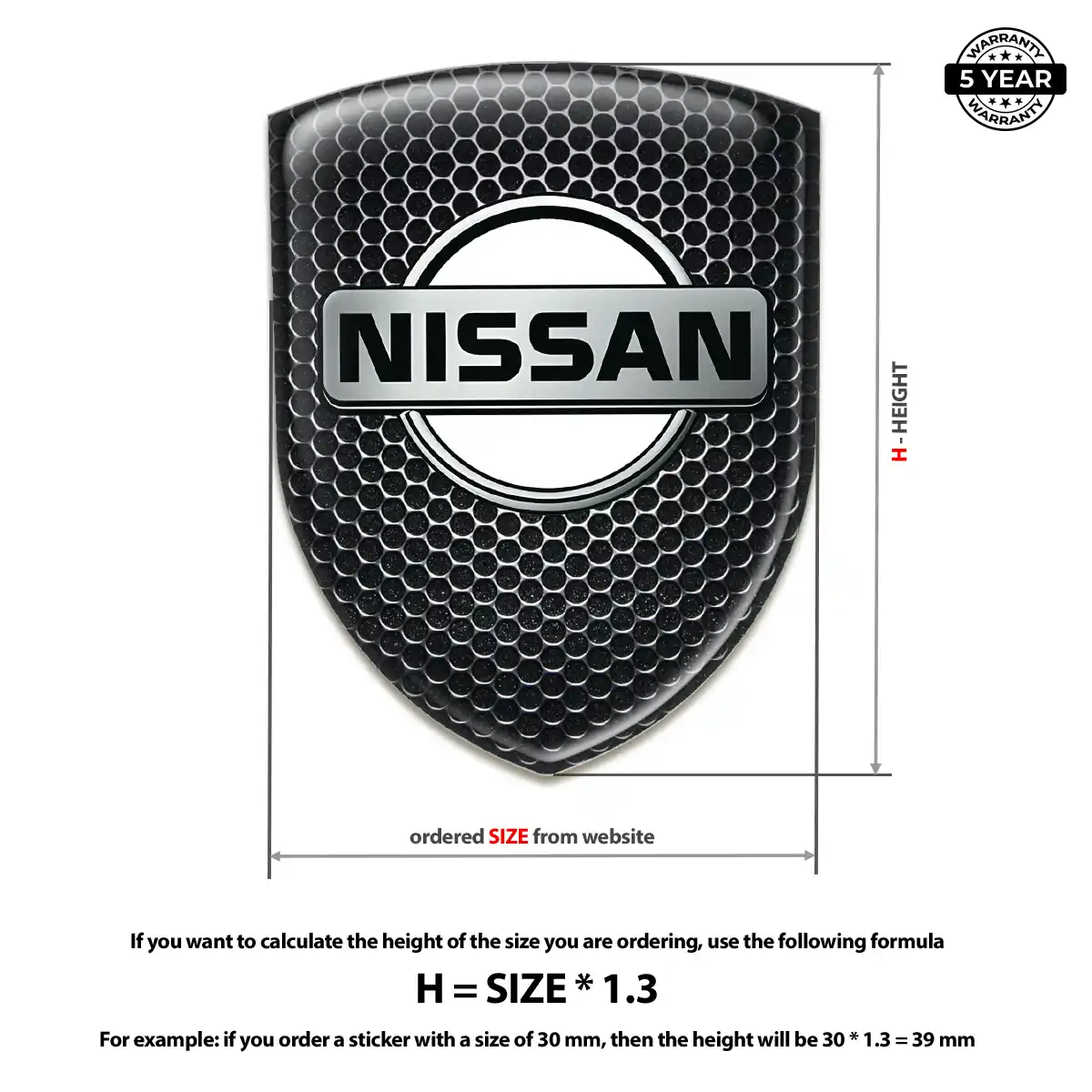 Nissan Self Adhesive Emblem Sticker Exclusive Series