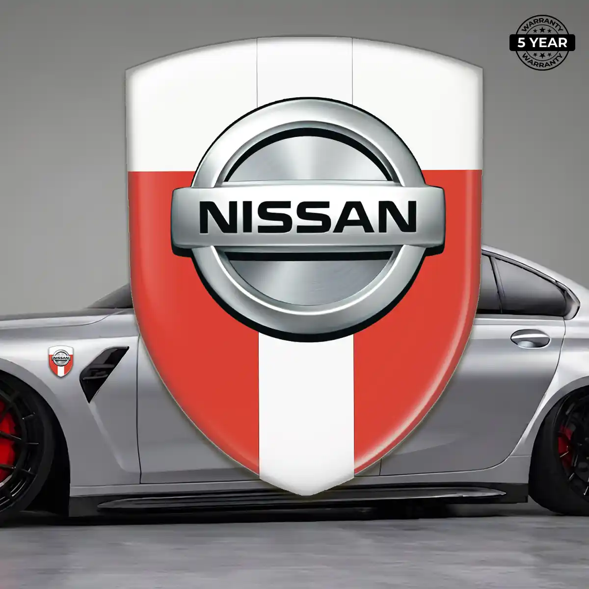 Nissan Self Adhesive Emblem Sticker Premium Dome