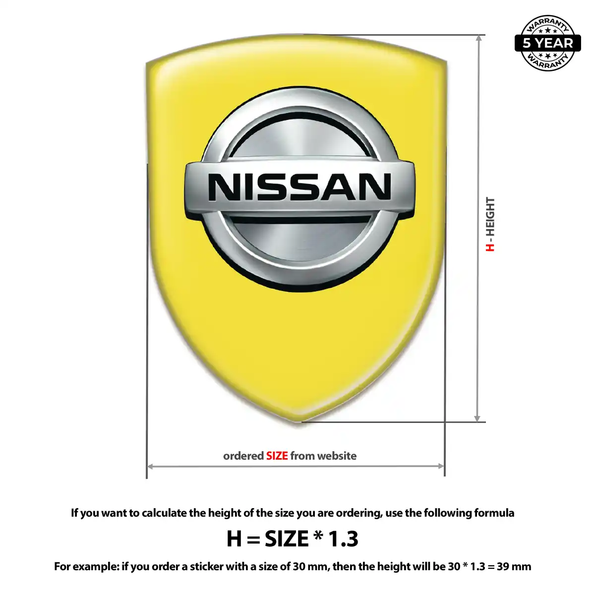Nissan Self Adhesive Emblem Sticker Prestige Line