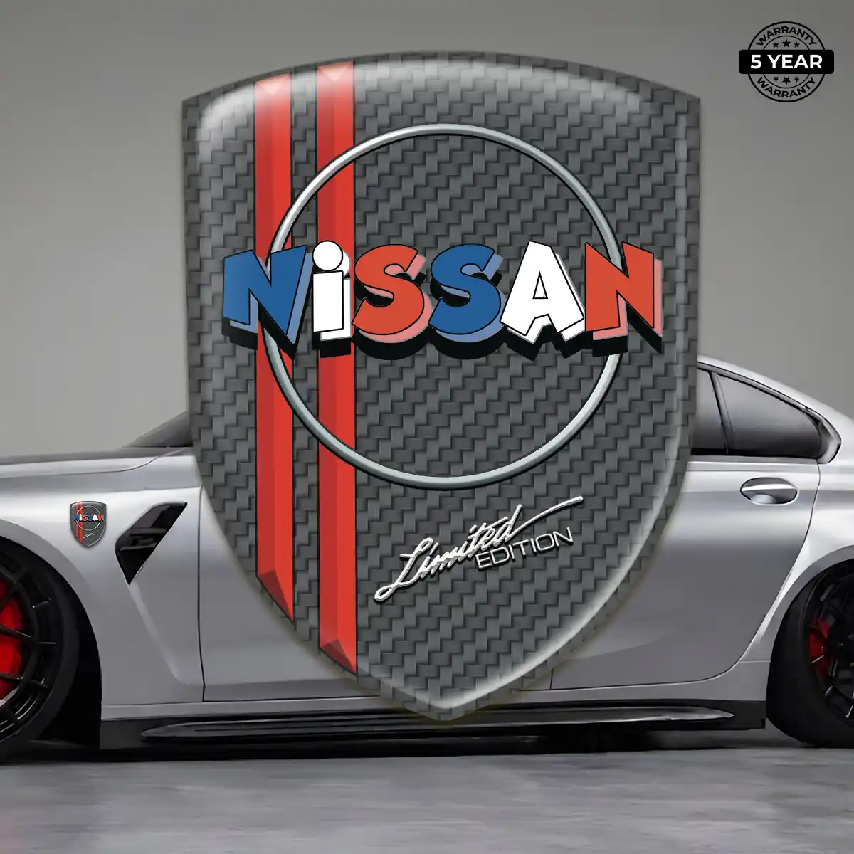 Nissan Self Adhesive Emblem Sticker Resin Luxe