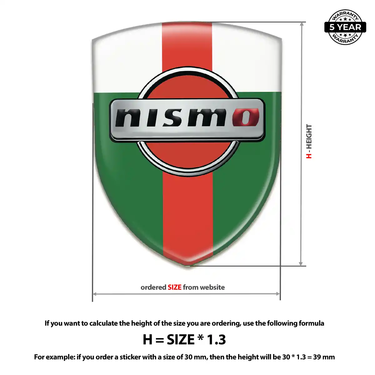 Nissan Self Adhesive Emblem Sticker Signature Grade