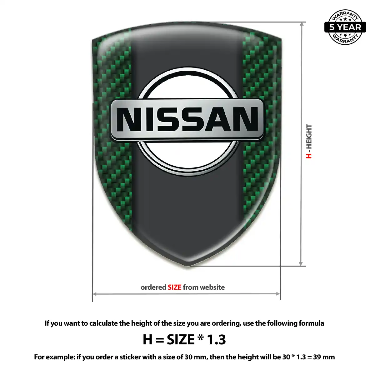 Nissan Self Adhesive Emblem Sticker Sleek Style