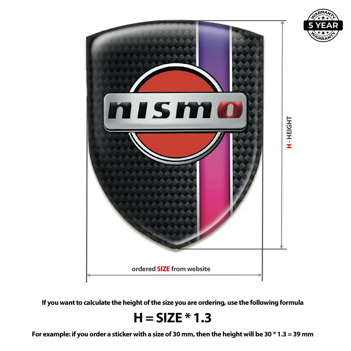 Nissan Self Adhesive Emblem Sticker Superior Craft