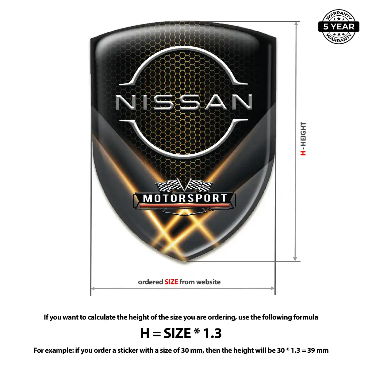 Nissan Silicone Badge Cabin Style